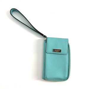 Kate Spade | Teal Wristlet Phone Case Wallet